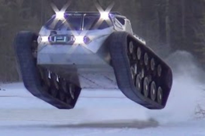 The Ripsaw Tank Has a 100 MPH Top Speed and Can Take on Any Terrain