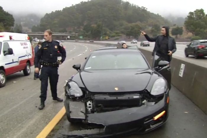 Dashcam Video Shows NBA Star Steph Curry’s California Highway Crash