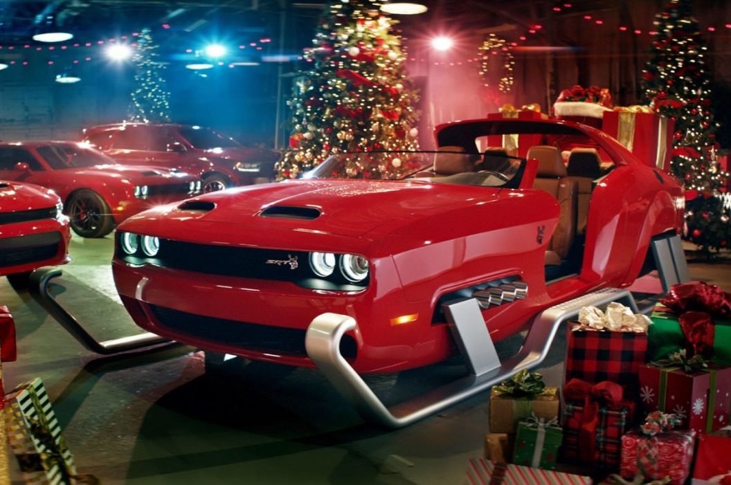 dodge challenger hellcat santa's sleigh