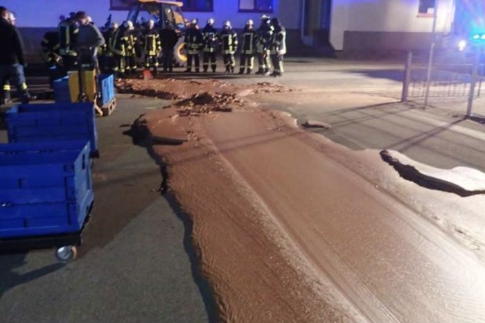 German Street Gets Paved with Chocolate After Candy Factory Accident