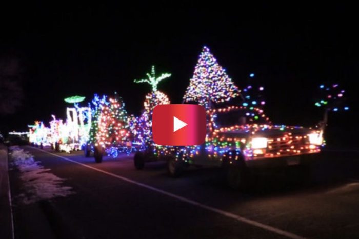Utah Man Drives Christmas Light Display on Wheels Through Town