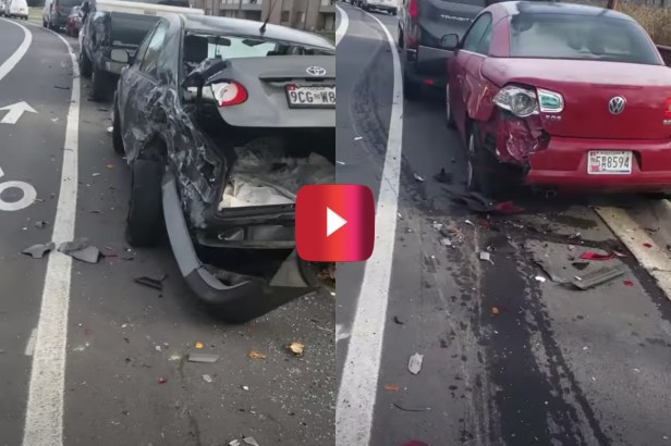 Man Reports From the Scene of an 8-Car Accident, and His Commentary Is Actually Hilarious