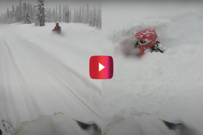 Snowmobiler Gets Swallowed by Several Feet of Snow