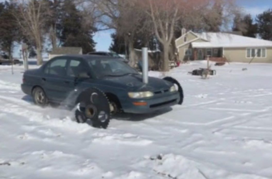 special snow tires on toyota corolla