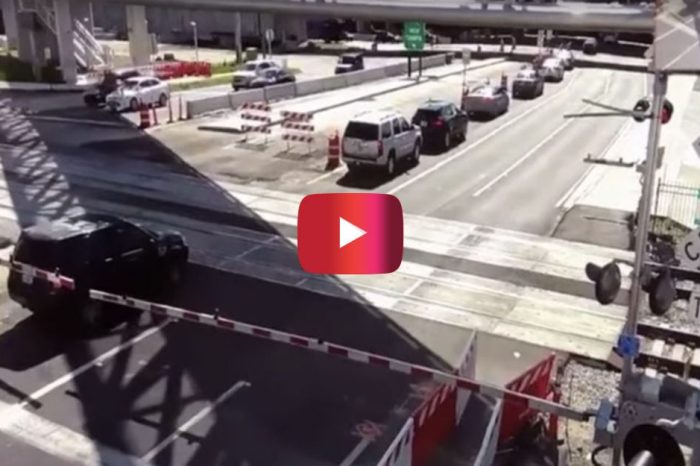 Train Smashes Into SUV in Intense Video