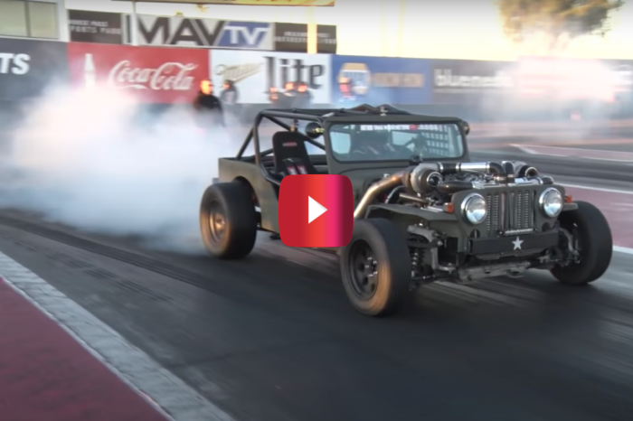 This Modified Twin-Turbo Jeep Is Fast, Loud, and a Drag Strip Menace