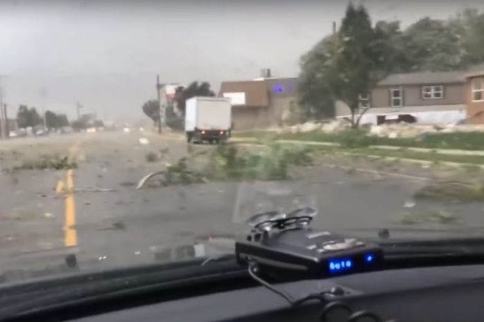 Driving Through This Utah Tornado Looks Like an Absolute Nightmare