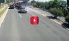Trucker Locks Up Trailer Brakes, Slides Through Traffic