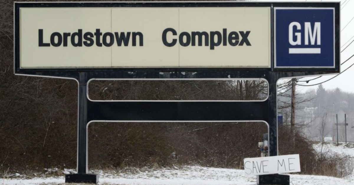 President Trump Tweets That GM Will Be Selling Its Lordstown, Ohio Factory