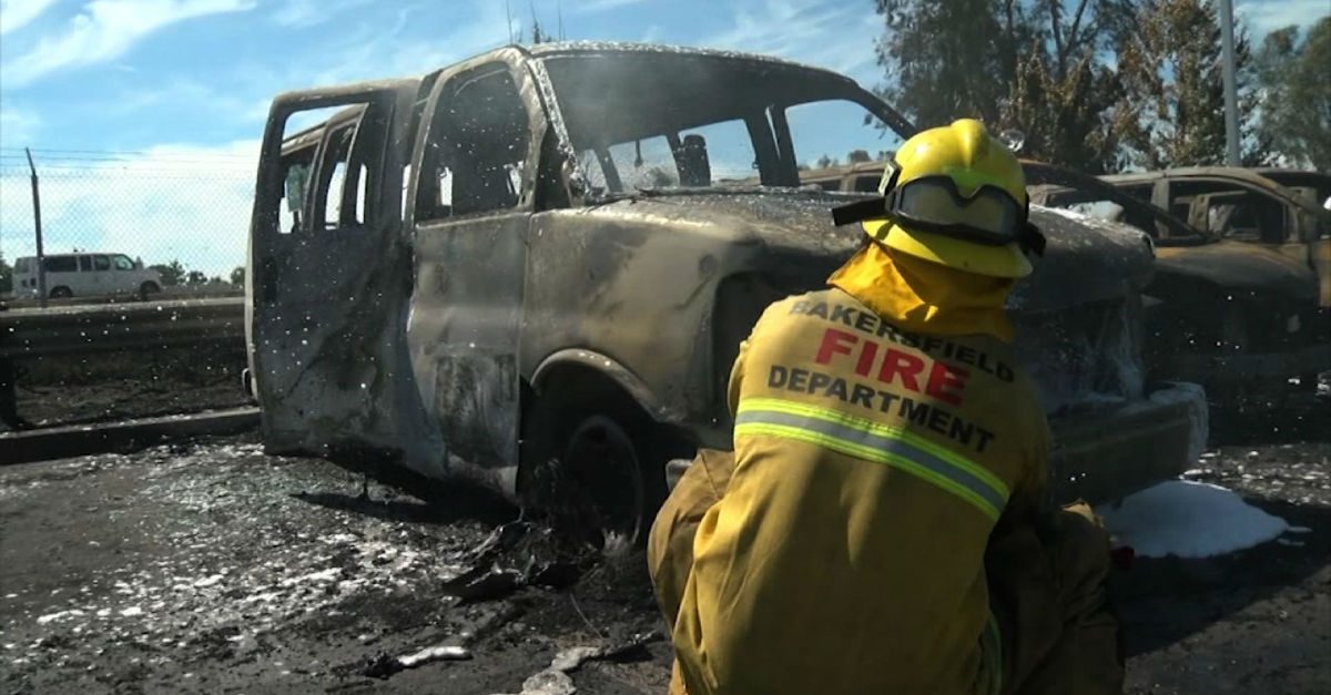 Raging Fire Sparked by Semi Burns 86 Cars in California Dealership