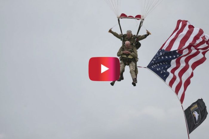 97-Year-Old D-Day Veteran Parachutes into Normandy for the Second Time