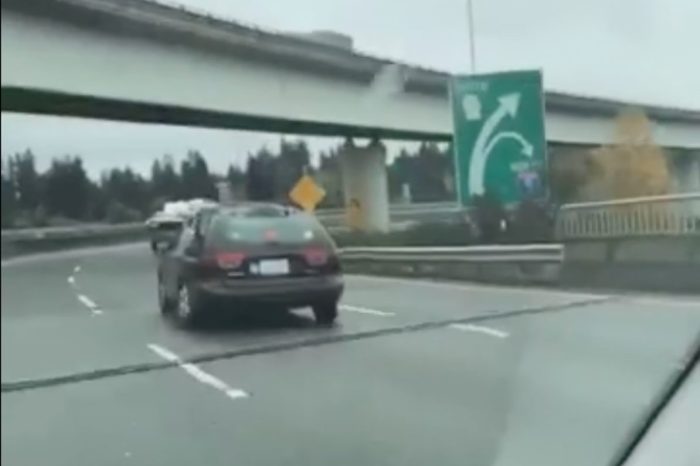 Guys Laughing at Driver’s Troubles Get Sideswiped by Karma