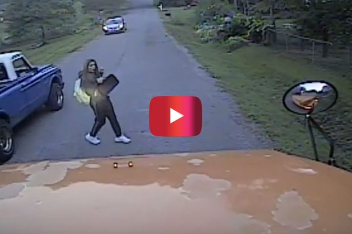 Girl BARELY Avoids Getting Hit by a Speeding Truck Thanks to Bus Driver’s Quick Thinking