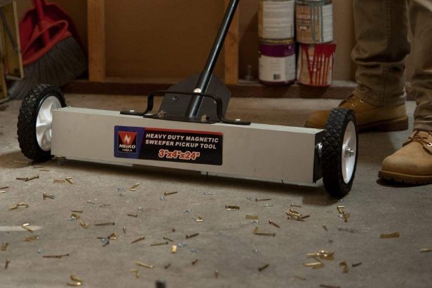 This Magnetic Sweeper Will Leave Your Workshop Floor Spotless