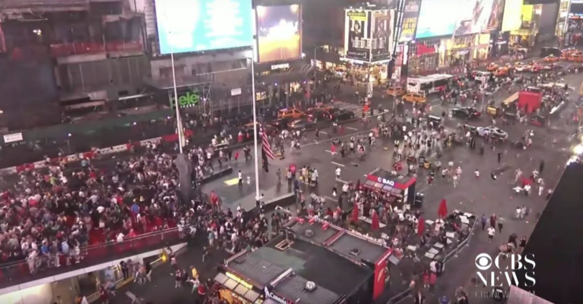 Motorcycle Backfiring Sparks Panic in Times Square After Mass Shootings