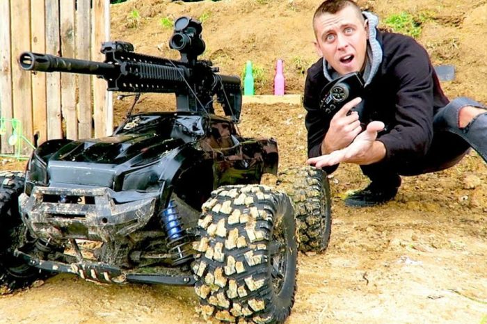 An AR-15 Mounted on a RC Truck? Yeah, This Guy Did That!