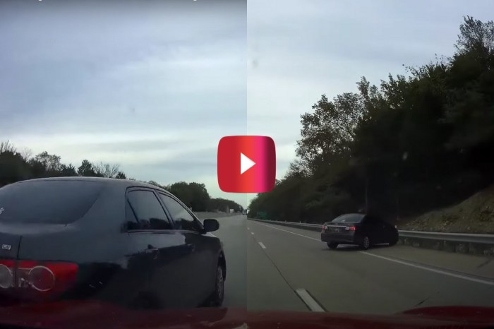 Cars Collide in Battle Over the Same Lane