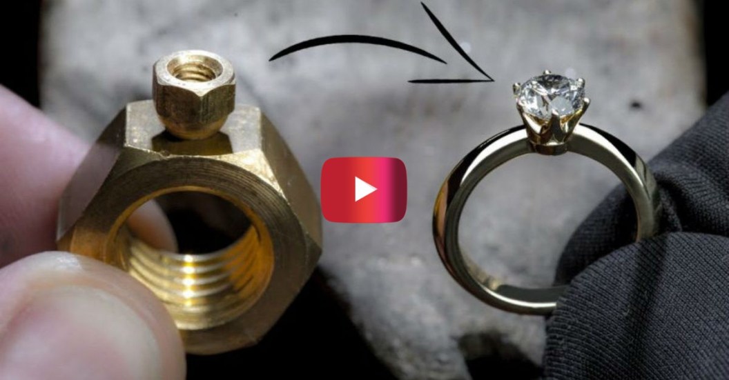 hex nut into diamond ring video