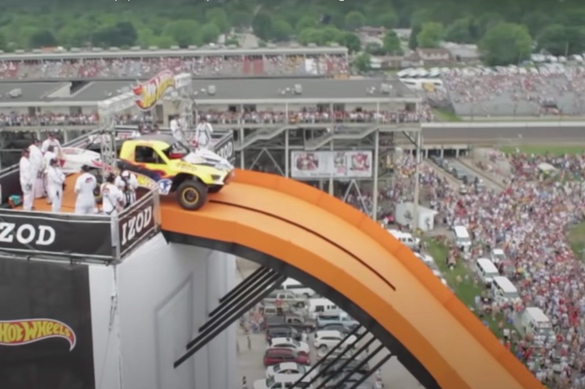 Tanner Foust Flies 332 Feet In Hot Wheels Truck For World Record Jump Engaging Car News Reviews And Content You Need To See Alt Driver