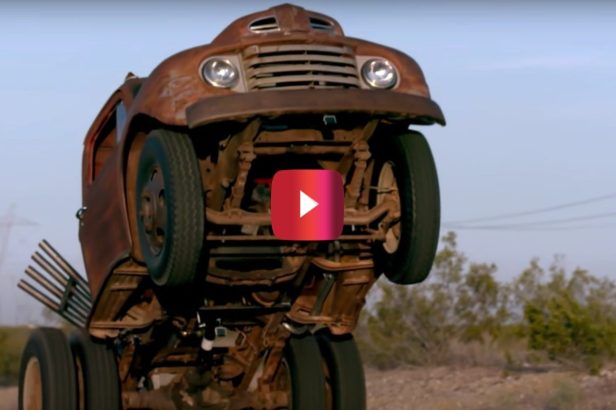 ’50 Ford Truck Gets Customized To Do Massive Wheelies
