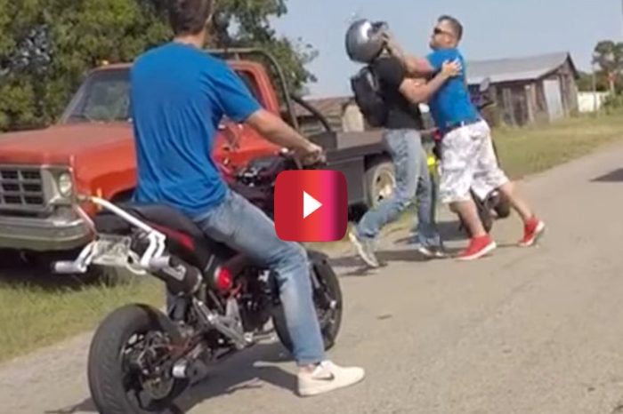 Truck Cuts Off Bikers, and Then the Fists Started Flying