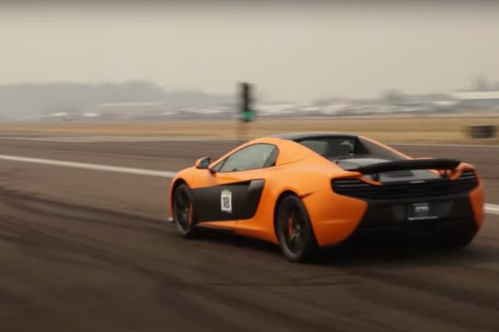 12-Year-Old Boy Races McLaren 650s on Airstrip, Hits 160 MPH