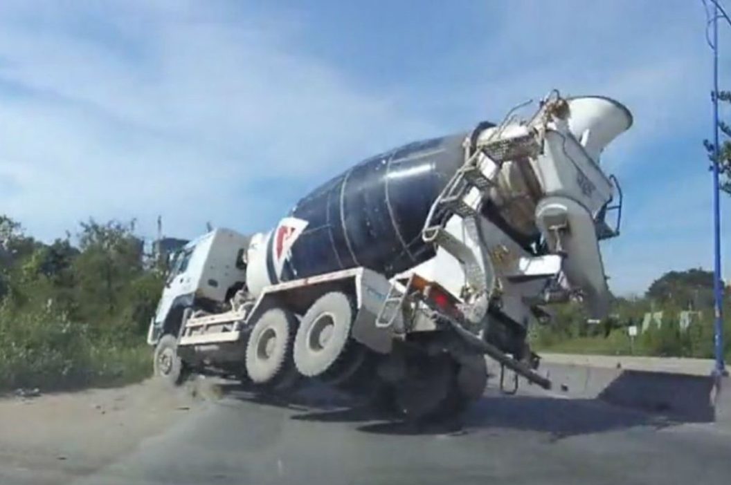 cement truck crash