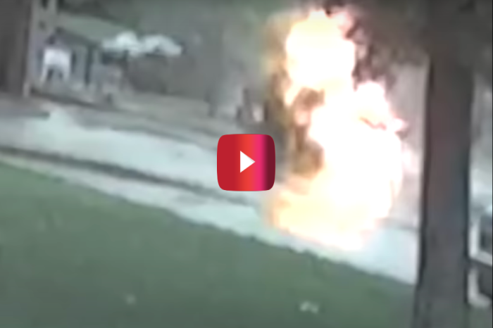 SUV Bursts Into Flames After Propane Tank Explodes