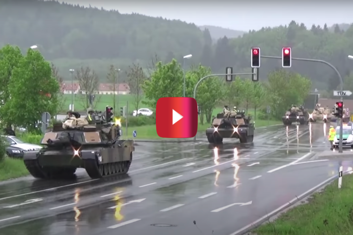 U.S. Tanks Roll Through German Town, and Commenters Immediately Go to WWII