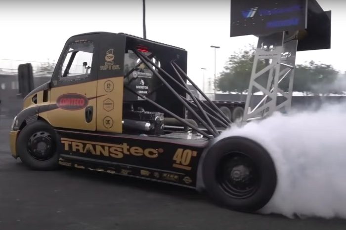 2,400-HP Semi Truck Shreds Rubber in Stunt Driving Session