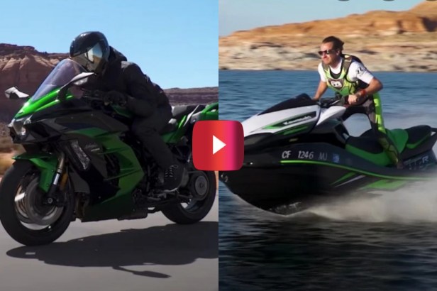 Motorcycle vs. Jet Ski in the Ultimate Kawasaki Race