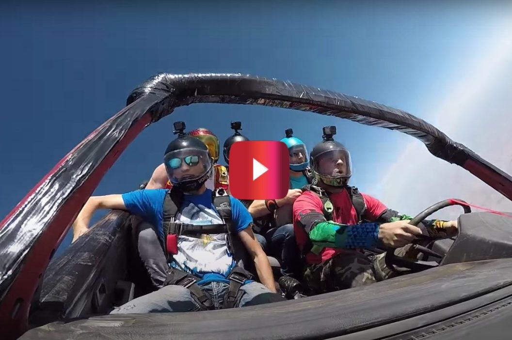 Skydiving in a Car