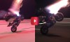 guy straps fireworks to motorcycle