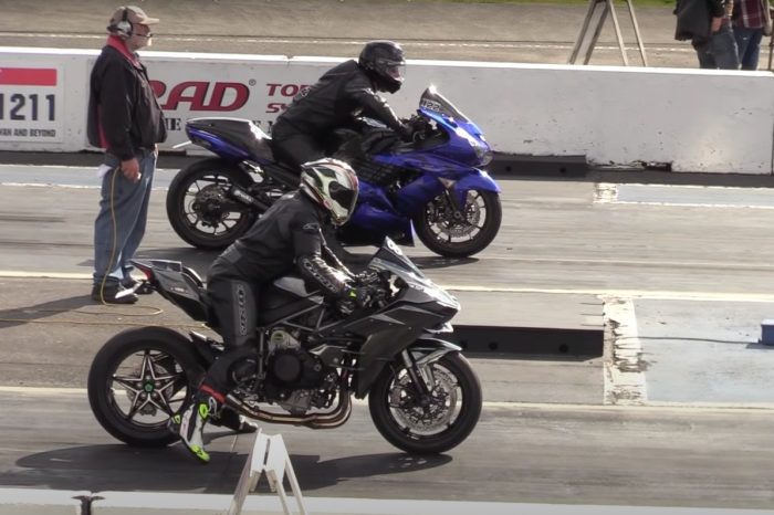 Kawasaki Motorcycles Go Head-to-Head in Epic Drag Race