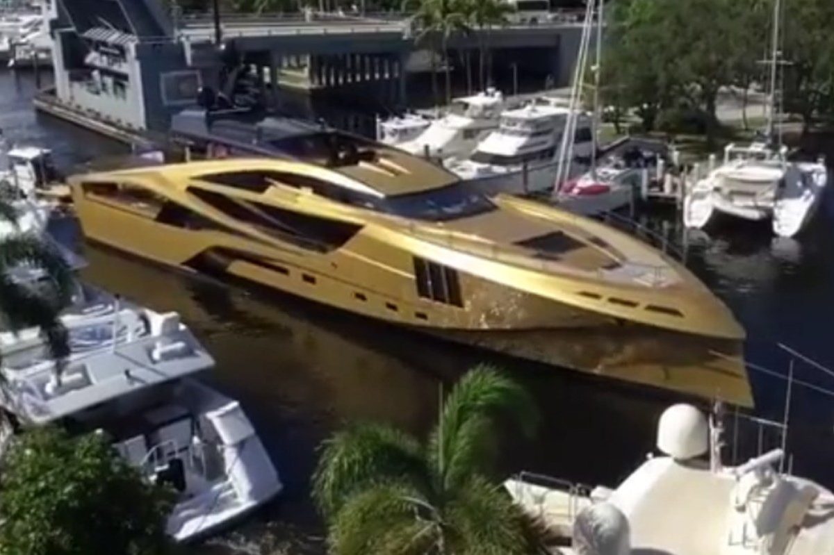 gold yacht