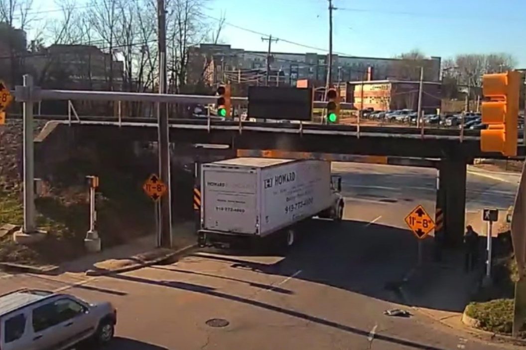truck hits 11 foot 8 bridge