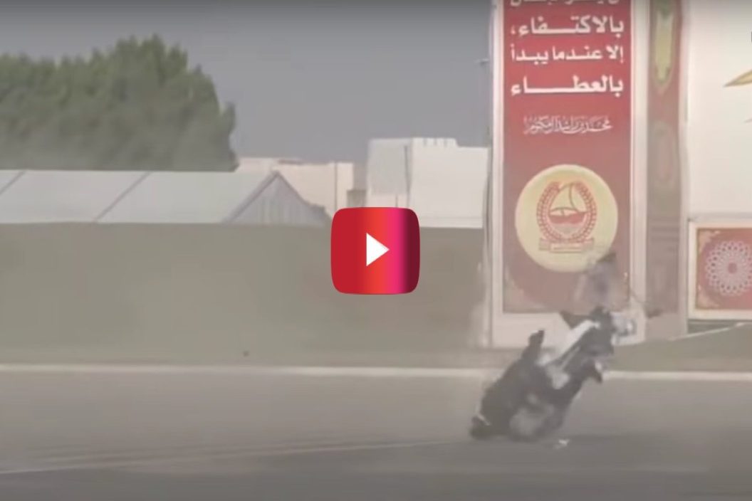 Hoverbike crash in Dubai