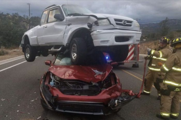 Wild Highway Car Crash Leaves First Responders Completely Baffled