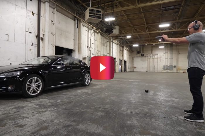 Armored Tesla Stops Bullets in Test Video