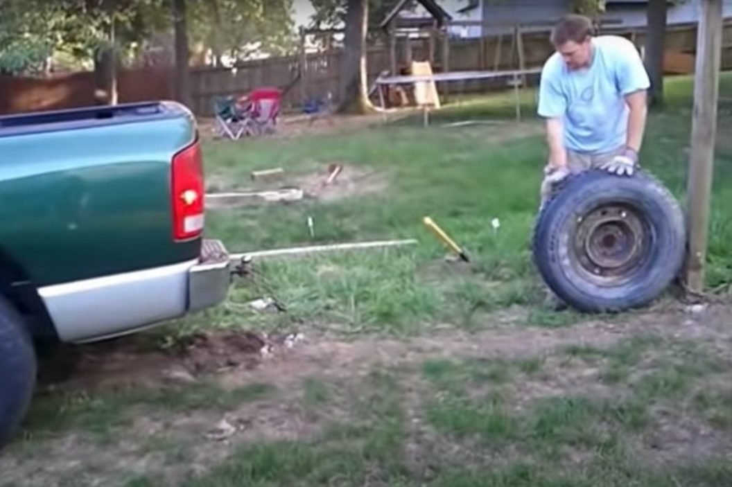 dodge truck fence post removal
