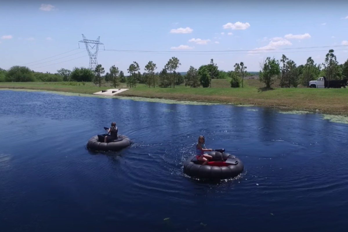 This Motorized Float Is Great for Fishing and Fun on the Water - alt_driver