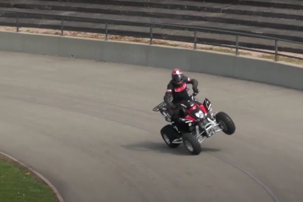 ATV Rider Breaks World Record With Epic Side Wheelie Stunt