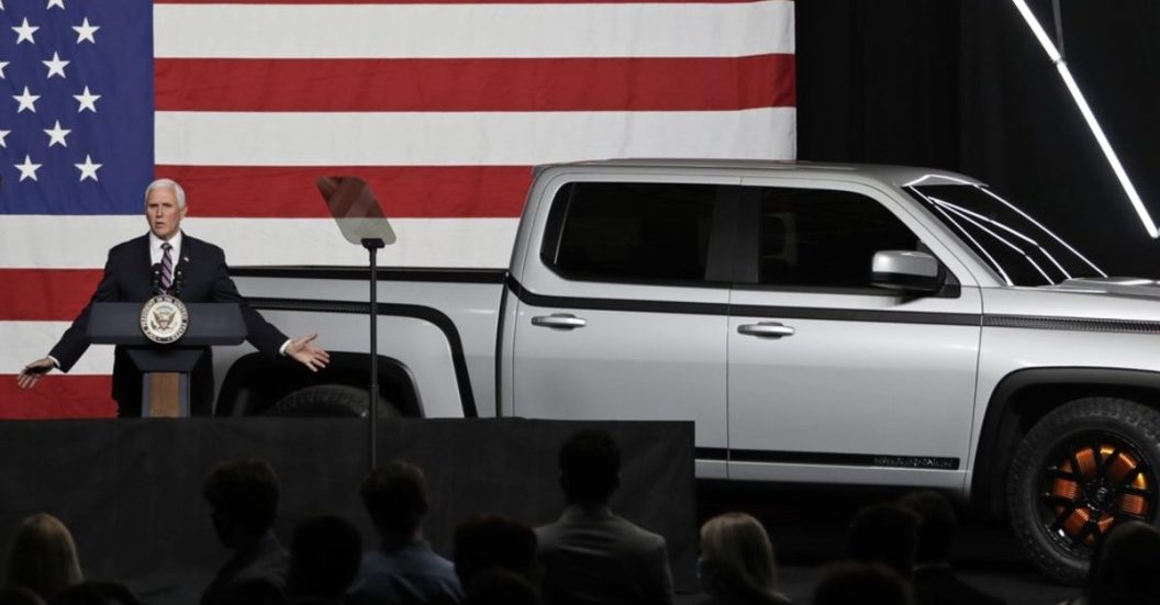 mike pence electric pickup truck