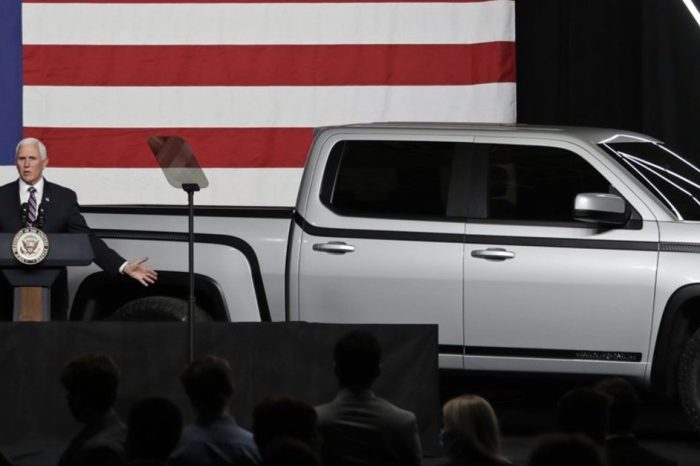 Mike Pence Unveils All-Electric Pickup Truck in Ohio