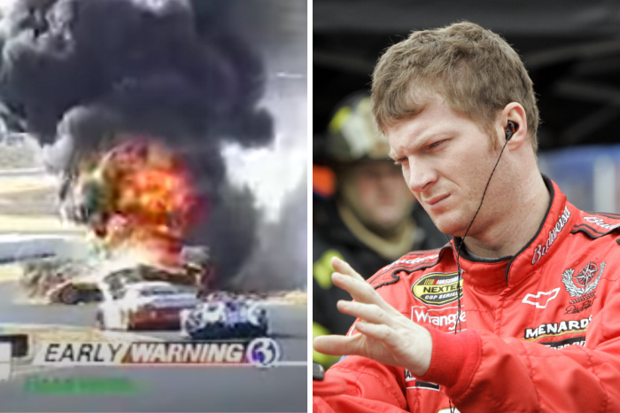 “Somebody” Saved Dale Jr. from an Explosive Wreck, But No One Was There