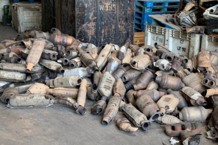 California Police Seize 2,000 Catalytic Converters, $300K in Garage Bust