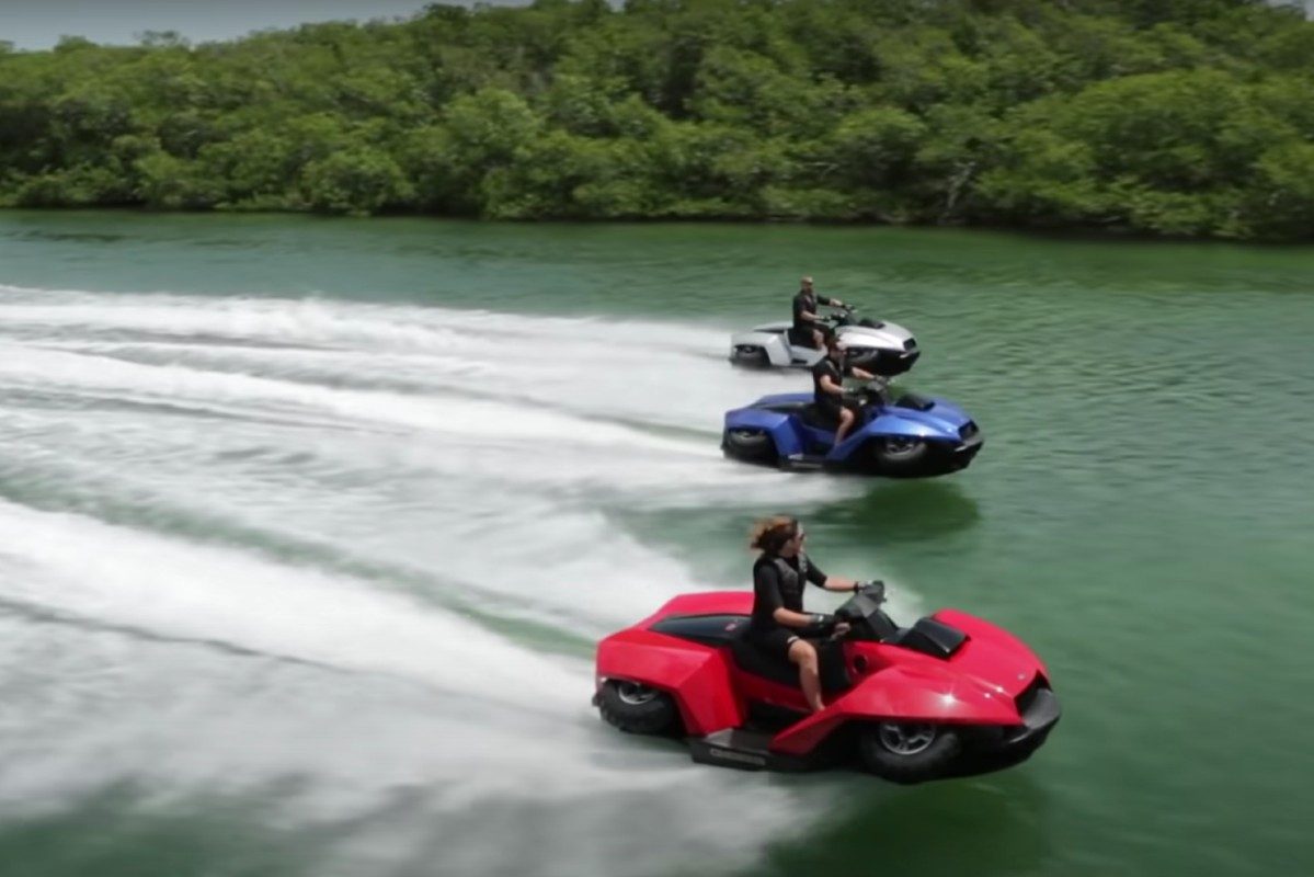 Amphibious ATV Called the Quadski Can Go From Water to Land in 5