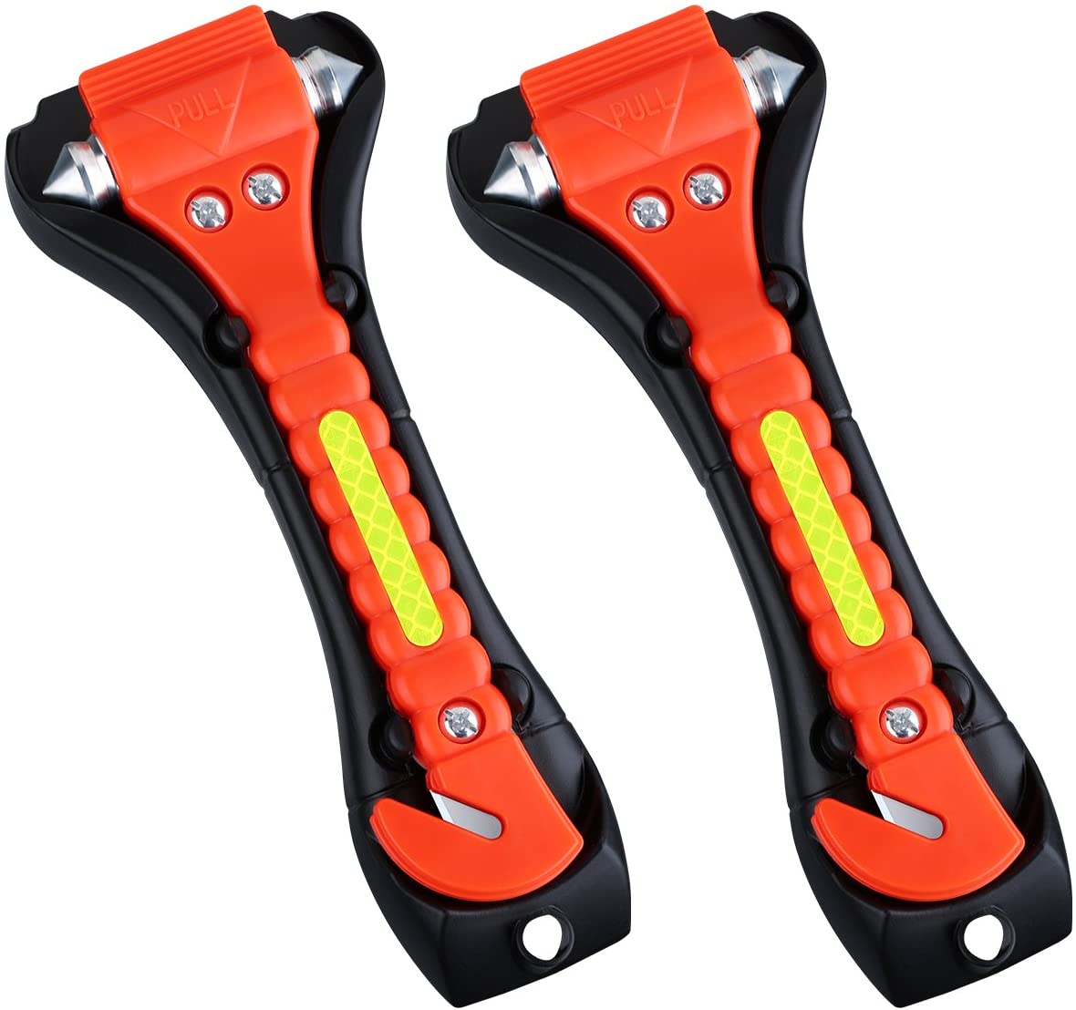 VicTsing 2 Pack Car Safety Hammer, Emergency Escape Tool with Car Window Breaker and Seat Belt Cutter, Life Saving Survival Kit