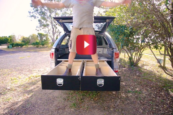 YouTuber Crafts Homemade Truck Bed Drawers, and It Looks Like a Sweet DIY Project