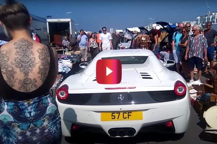 Ferrari Owner Gets Way More Attention Than He Bargained For After Parking Illegally